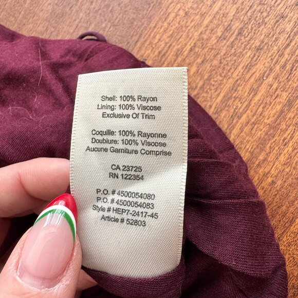 ✨ Wilfred Free / Aritzia | Burgundy Cami | Size S ✨ - Picture 5 of 7